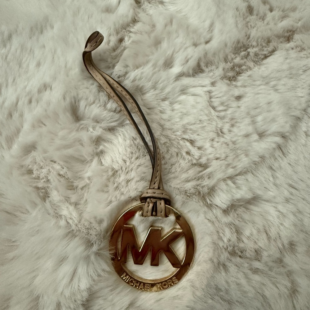 Michael Kors Gold and Tan Hang Tag